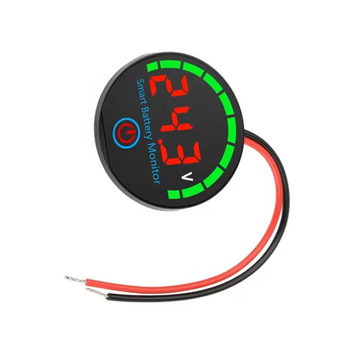 LED Battery Level Indicator Digital Voltmeter 12V/24V/36V/48V Voltage Charge Tester Lithium Battery Capacity Board Red 1