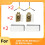 6 Pcs for GARLYN SR-800 Max / SR-800 Pro Max Sweeping Accessories Side Brush Filter Dust Bags 2
