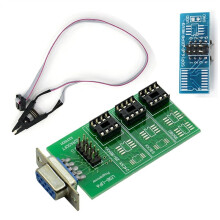 UPA USB ECU Chip Tuning Programmer Eeprom Board Adapter with SOP8 SOIC8 Clip for 24CXX & 25 / 95XXX 93CXX 35080 Chips