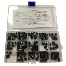 IC Chip Assortiment 150 Stuks,Opamp,Oscillator,Pwm,PC817,NE555,LM358,LM324, JRC4558,LM393,LM339,NE5532 Incl. Stopcontacten