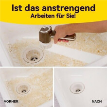 Horsepower Scrubber -Electric Cleaning Brush with 5 Attachments, Scrubs & Polishes,Scrubber for Bathroom, Tiles, Kitchen