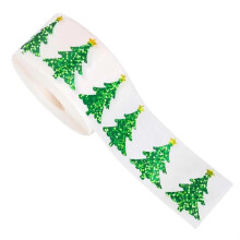 Christmas Stickers 500 Pieces Waterproof Self-Adhesive Decals Christmas Self-Adhesive Decals for Decorations DIY