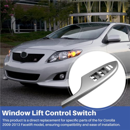For   2009 2010 2011 2012 2013 Facelift LHD Front Window Lift Control  Bezel Trim Panel Cover 1