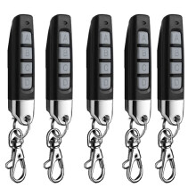 5pcs 433MHz Remote Control Compact Wireless Duplicator for Garage Doors Gates Systems Universal Compatibility Black