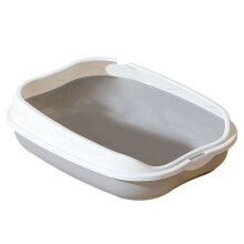 Semi-Enclosed Litter Box Spatter-Proof Cat Toilet Large Kitten Cleaning Supplies Large Cat Poop Bowl Pet Bupplies