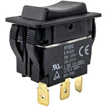 HY60C 3-Pins Tuimelschakelaar (aan)-Uit-(aan) 20A/125V- 15A/277V Robuuste Schakelaar voor Motoren, Gereedschappen en Industriële Apparatuur