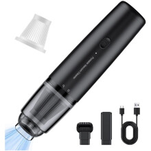 Car Handheld Vacuum Cordless 13000 PA Suction Power, Portable Vacuum Cleaner for Car Home Office and Pet Hair Black