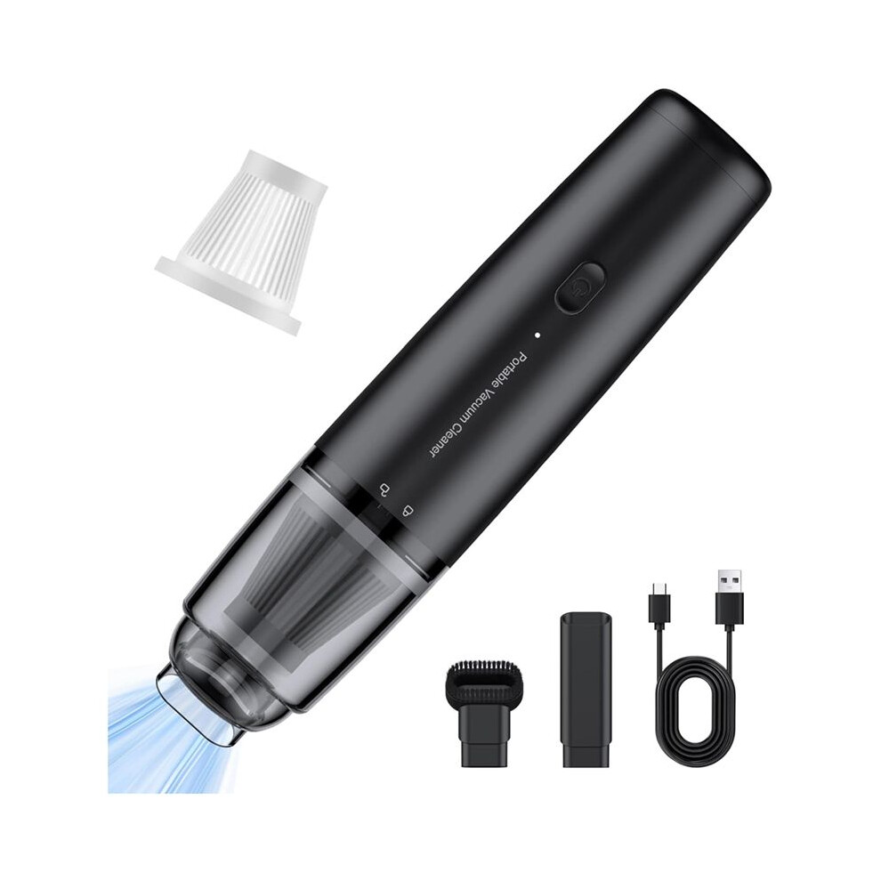 Car Handheld Vacuum Cordless 13000 Pa Suction Power, Portable Vacuum Cleaner For Car Home Office And Pet Hair Black 4711520360821