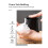 Soap Dispenser, 400ml Ceramic Liquid Soap Dispenser with Pump , White 5