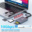 3 in 1 CFexpress Type B/XQD/ Card Reader, Dual-Slot USB 3.2(10Gbps) Card Memory Reader for  G/M Series, 3