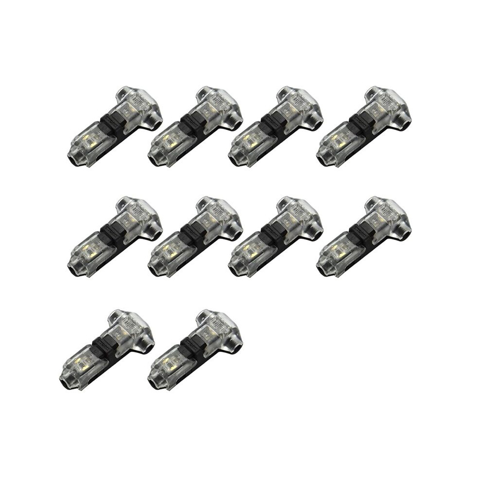 10Packs T Tap Wire Connectors Automotive Splice For Wiring Quick 24-20 Awg Cable Splitter 6033805425888