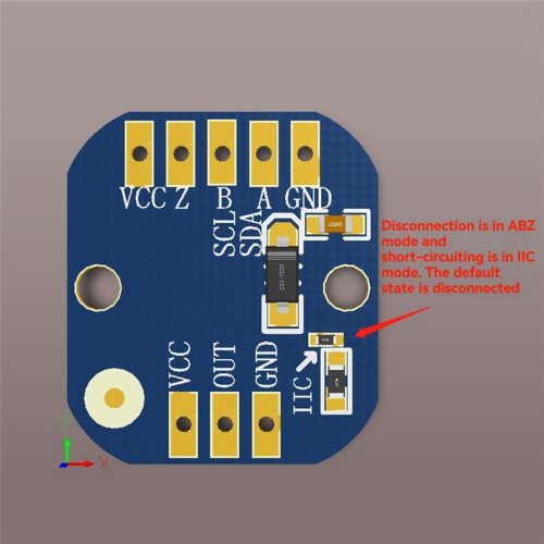 MT6701 Magnetische Encoder Module Hall-Gebaseerde Hoek Encoder Sensor ABZ 1-1024 Pulsen Borstelloze Motor Magnetische Encoder 2