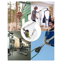 10 Stück Umlenkrollen Zur Wandmontage, 1-1/2 Zoll Deckenmontage, Einzelrolle, V-Nut-Umlenkrolle, Hardware-Zubehör für 3/8 Zoll Draht oder Seil
