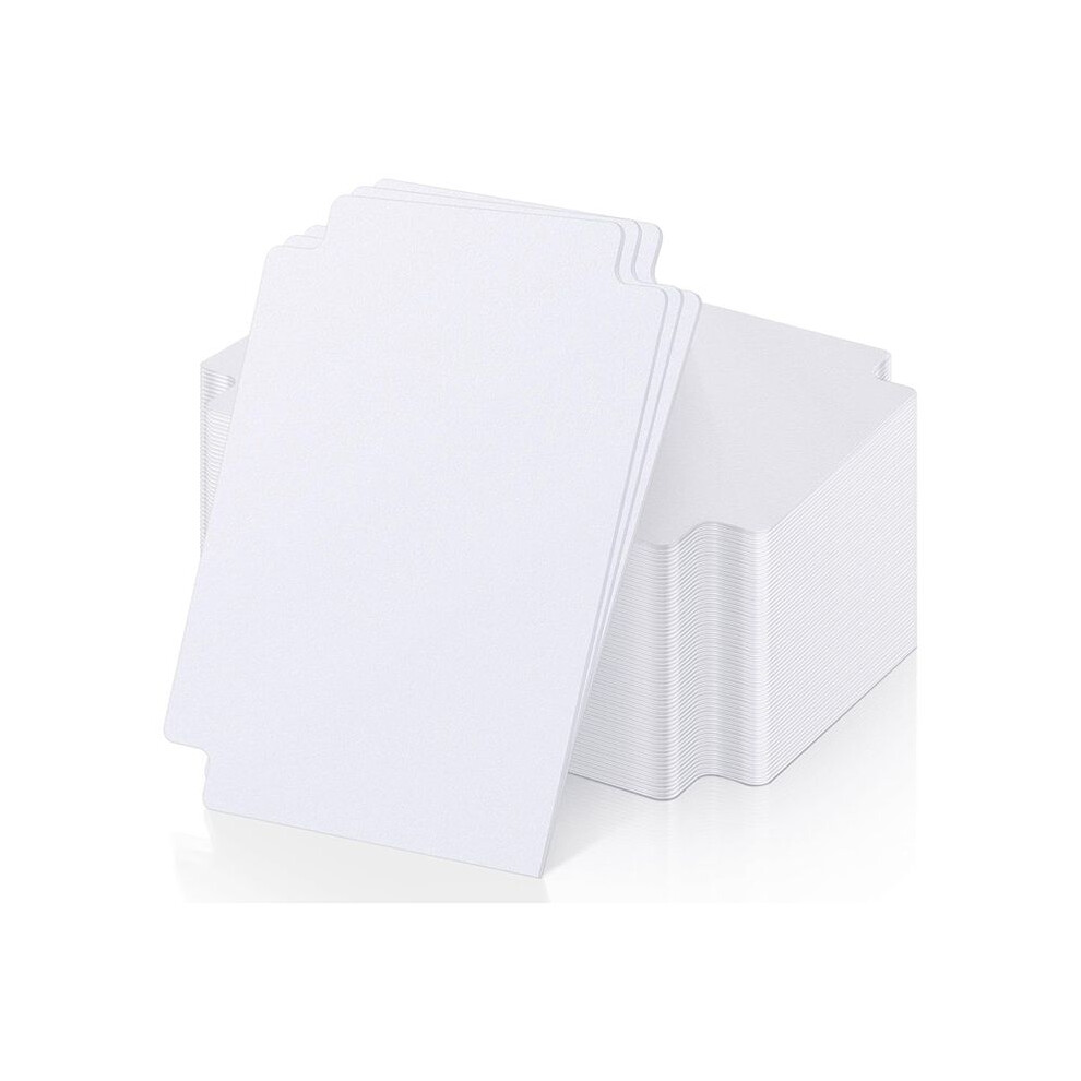 120 Pcs Trading Card Dividers Card Sorting Tray Card Separators With Tabs Blank Card Box Card Divider Cards White 6032010342904
