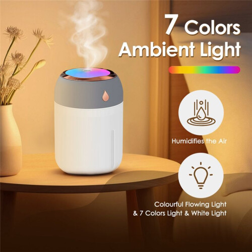 Air Humidifier Cool Mist Aroma Diffuser LED Night Light USB Humidificador for Home Office Essential Oil Diffuser 1