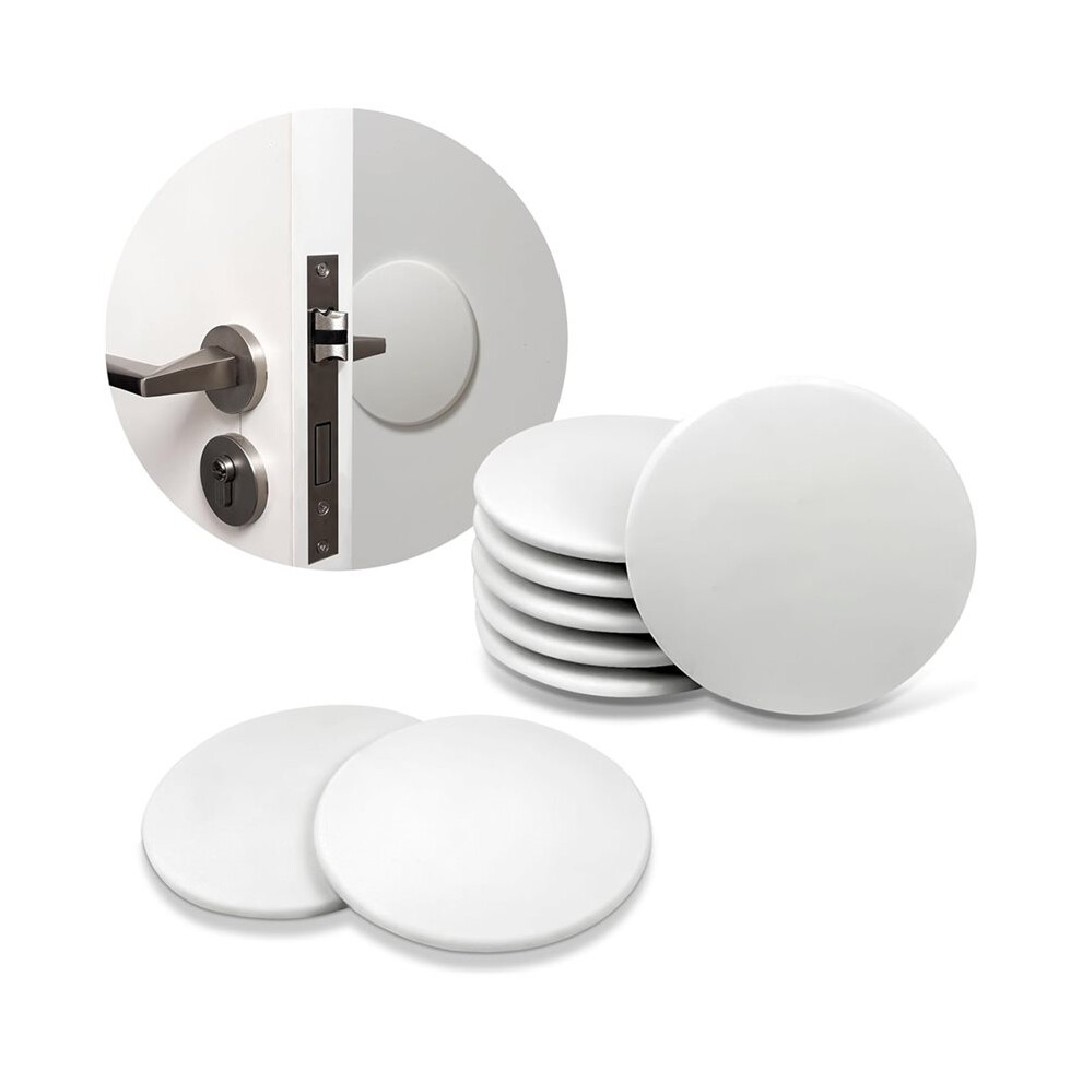 3.14" Door Stoppers For Wall (8 Pack),Wall Protector & Shock-Absorbent Protectors From Door Knobs White 6033151065820