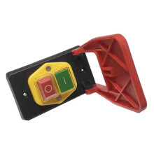 4Pin Off  Red Cover Emergency Stop Push Button  250V 16A Power-Off Protection Electromagnetic Start