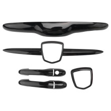 Complete Exterior Cover Kit Front Rear Badge Cover+Trunk Handle Cover+Door Handle Cover for Abarth 500 595 695