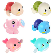Bath Toys for Toddlers 4 Pack Battery Windup Floating Set with QuickDry Mesh Storage