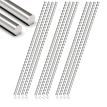 12 Stuks 3 mm X 300 mm Ronde Roestvrijstalen Staven, Metalen Schacht, Gladde Roestvrijstalen Staven voor de Industrie en Metaalbewerking