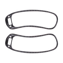 Real Soft Carbon Fiber Sticker LHD RHD Car Air Outlet Instrument Panel for Panda 2013-2024