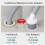 Drain Adaptor for Dishwasher and Washing Machine, Washing Machine Waste Splitter for Hose with Input Connector 5