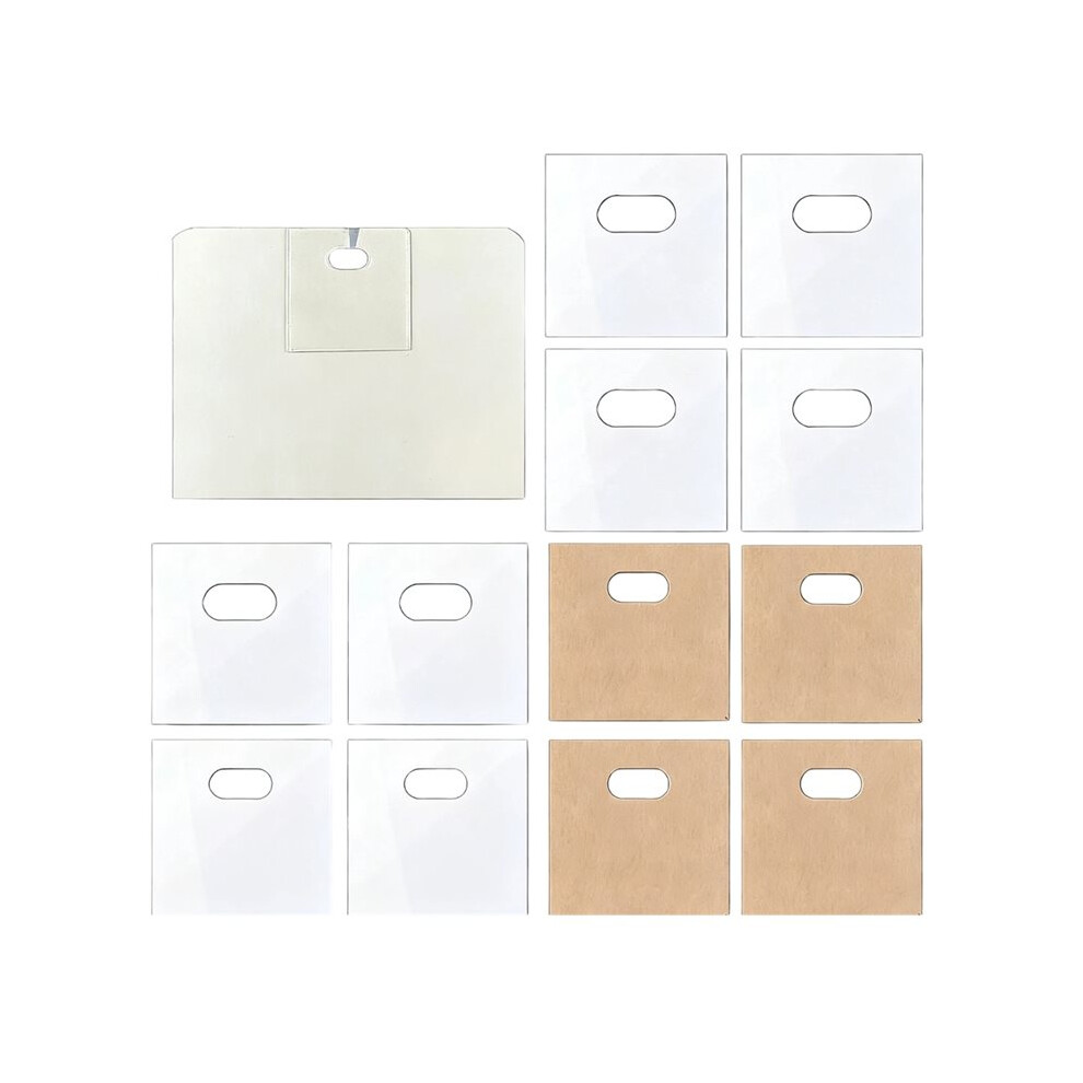 60 Pcs Vertical Blind Repair Tabs Kit Clear Fixer Verticle Blinds Snap In Replacement Slats Parts Panels Tauoh