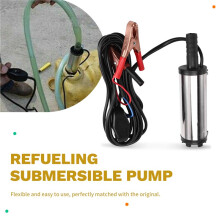 For Electric Fuel Transfer Pump Water Oil Transfer Refueling Submersible Pump for Water Pump 12V 38mm