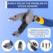 Multi-Function Screw Extractor Pliers, Non-Slip Screw Removal Tool, Extracts Stripped, Broken, Rusted Screws
