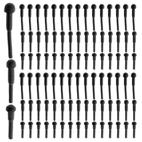 100pcs Scissors Rubber, Replacement Rubber Bumper Hair Scissors Barber Shears Stopper 3 Sizes Mixed Barber Accessories