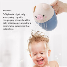 Gobelet de Rinçage pour Shampoing Baby Pigggy : un Lavage de Cheveux Facile et Sans Effort Lors Du Bain