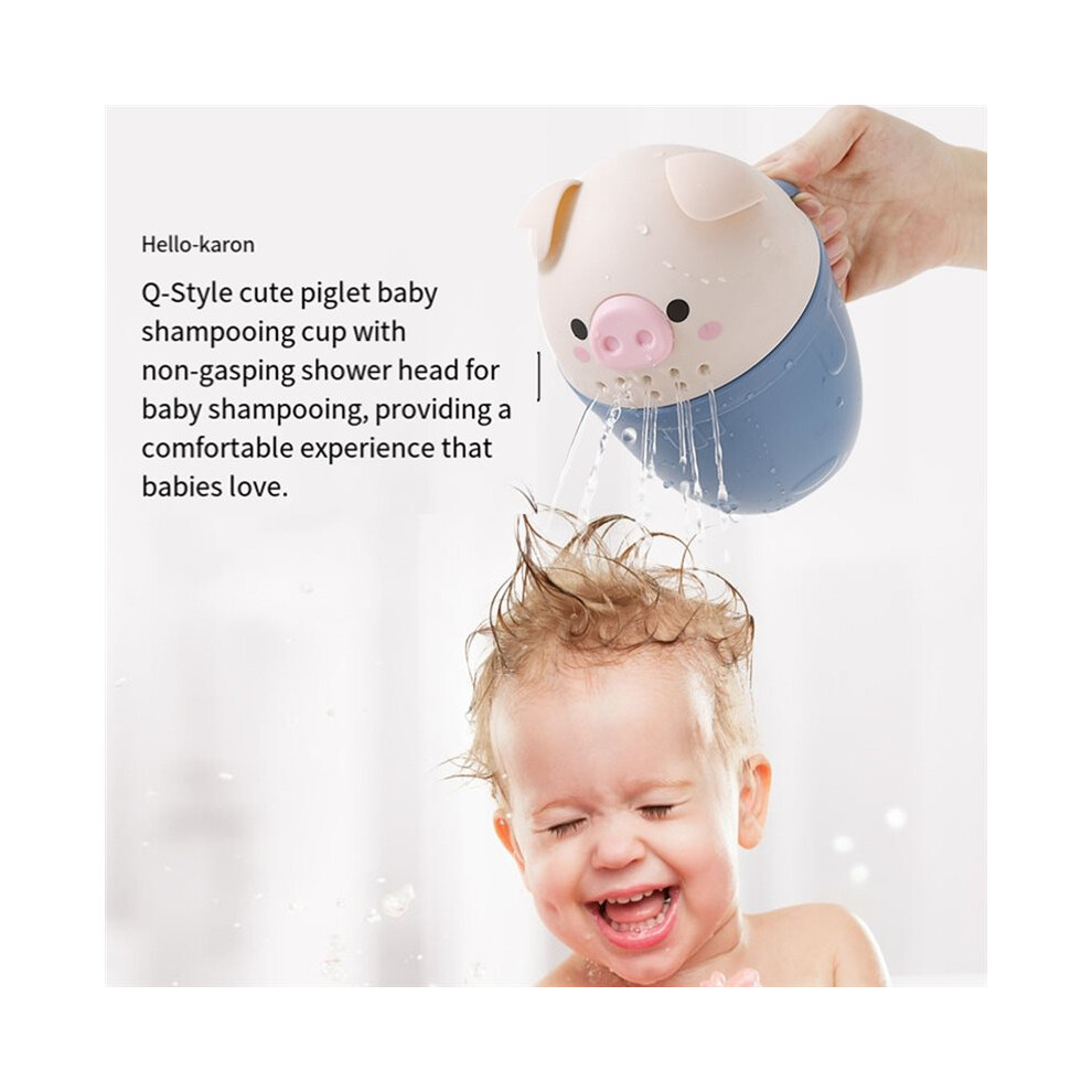 Baby Piggy Cartoon Shampoo Rinse Cup for Effortless Bath  Hair Washing