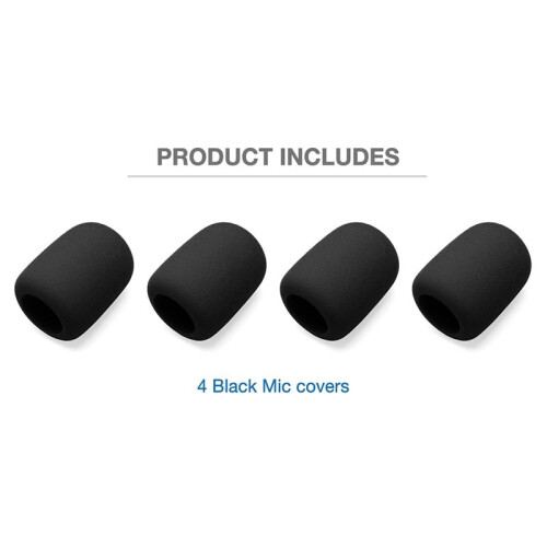 4Pack Foam Mic Cover for  PartyBox Wireless Mic Microphones, Microphone Sponge Windscreen Filter 2