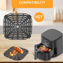 Air Fryer Tray for CHEFMAN 6QT Air Fryer 22.5 X 20.8 cm Frying Plate Air Fryer Accessory Dishwasher Safe
