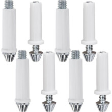Kit de Pivô Inferior para Porta Dobrável com 8 Peças, Pivô Inferior para Reparo de Ferragens de Porta Dobrável de 2 Tamanhos (3/8 Polegada e 7/16