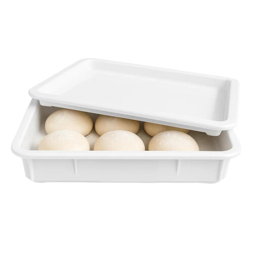 Pizza Dough Proofing Box -Stackable Trays with Covers - Perfect As A Bread Proofing Box and Dough Container