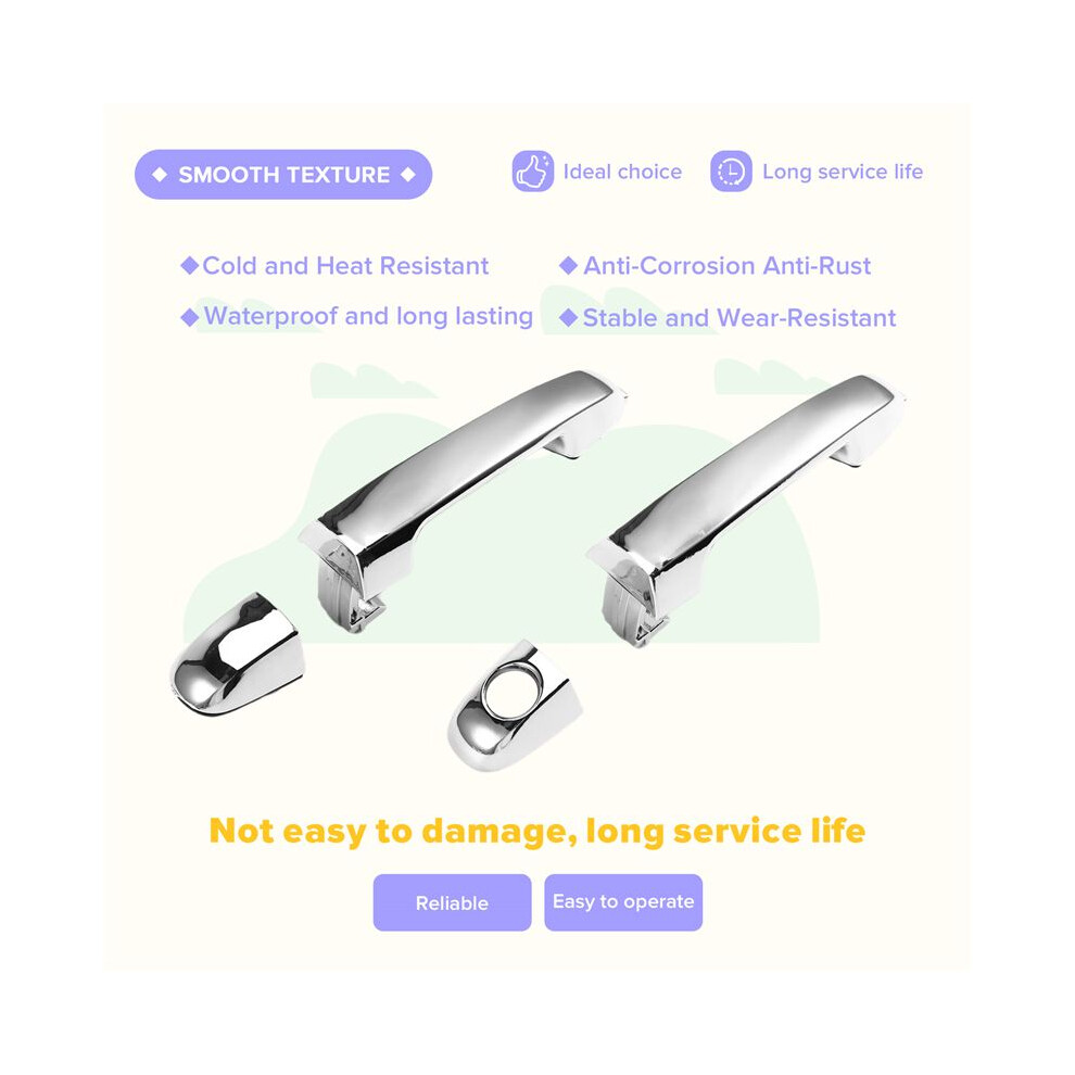 4 Pcs Exterior Door Handle Chrome For Forte Koup Cerato 2010-2013 82651-1X010 82662-1X010 82651-1M020 82652-1M240 6032710833559