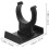 10 Set Adjustable Kitchen Cabinet Leg Plinth Clips, Durable Plastic Toe Kick Leveler Clips Black 2