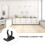 10 Set Adjustable Kitchen Cabinet Leg Plinth Clips, Durable Plastic Toe Kick Leveler Clips Black 3