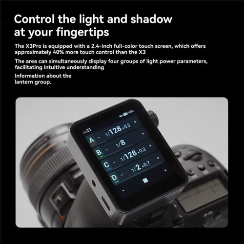 X3Pro C TTL Wireless Flash Trigger 2.4GHz Wireless X System  Integration APP Control Fast Charging Long Runtime 1