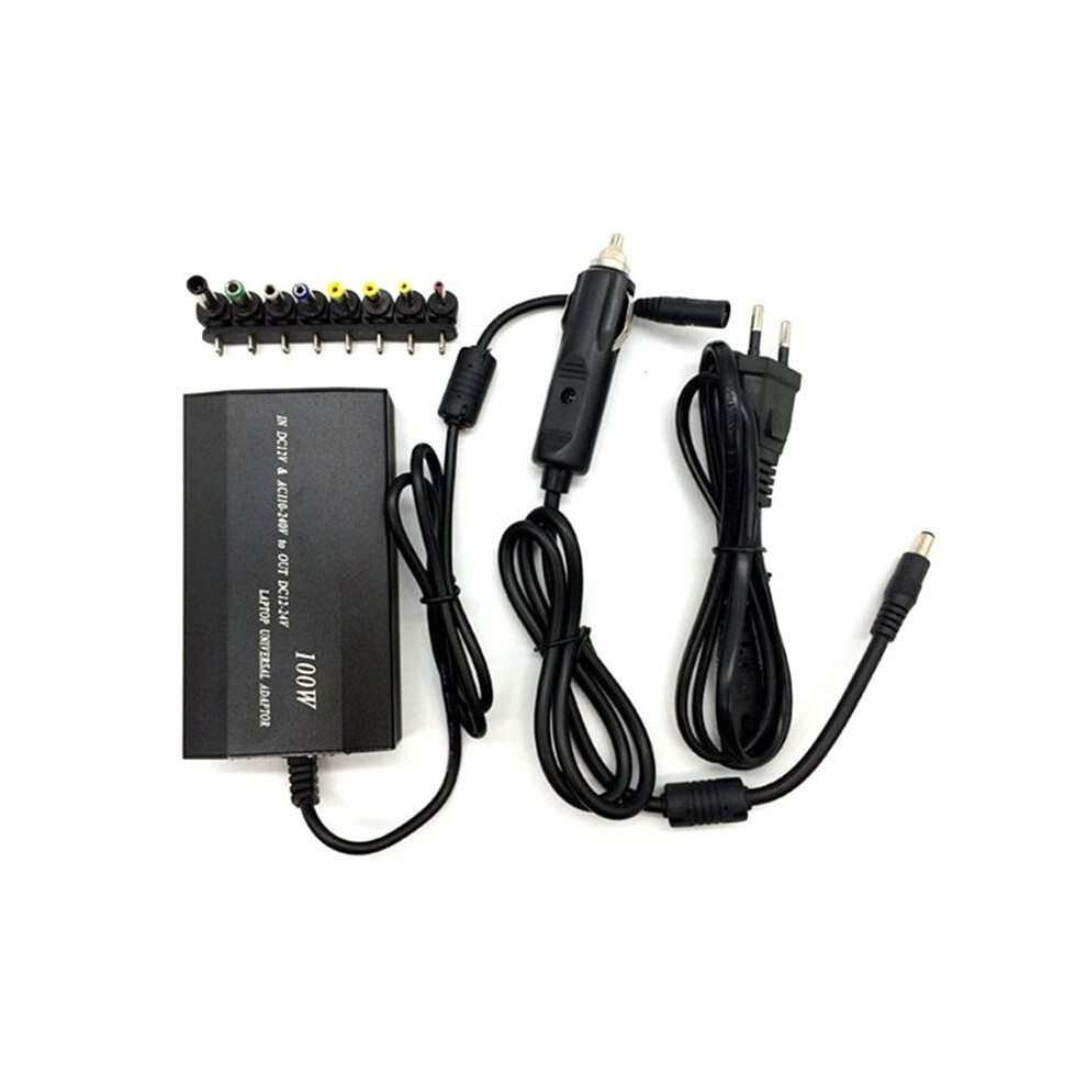 For Laptop In Car Charger Home Notebook Ac Adapter Power Supply 100W Universal With 8 Adapters Eu Plug 6032538045912