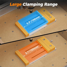 CNC Vise Worktable for Desktop CNC Router Machines - 7.87x3.94Inch (20x10cm),136mm Clamping Range, for Woodworking