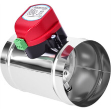 4in Motorized Duct Damper-Adjustable Volume Balancing & Backdraft Damper Control,Airflow Control Damper for HVAC System