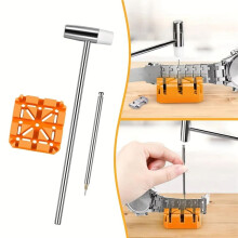 39 Pcs Watch Repair Tool Set Watch Link Band Slit Strap Bracelet Chain Pin Remover Adjuster Tool Kit for Professional