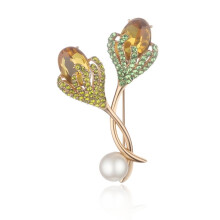 Süße Tulpenbrosche für Damen, Zierliche Blumenbrosche, Elegante Anstecknadeln mit Blumendesign