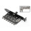 7-Channel Cooling Fan Hub Speed Controller Cable Splitter  Charging Radiator for PC Case Temperature 2