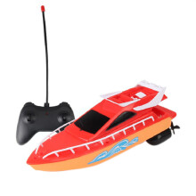 Speed RC Boat Ship RC Boat FjäRrkontroll BåTar Elektrisk VattentäT Modell Fartyg Segelleksaker för Barn Leksak RöD