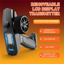 P32 Turbo Racing 91803G-C 2.4G 4CH VT Systeem Lcd Display Radio Zender Afstandsbediening met Ontvanger voor Rc Auto Boot