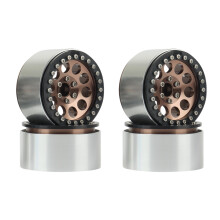 Llanta de Cubo de Rueda Beadlock de Metal 2,2 de 4 Piezas para 1/10 RC Crawler Axial SCX10 RR10 Wraith 90056 90048 TRX4 -6,4