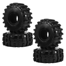 4 PièCes SéRies 150MM 2.2 Caoutchouc Gros Pneus Pneus de Roue pour 1/10 TéLéCommandéE Chenille Voiture Axial Wraith SCX10 Capra TRX4 TRX6 D90